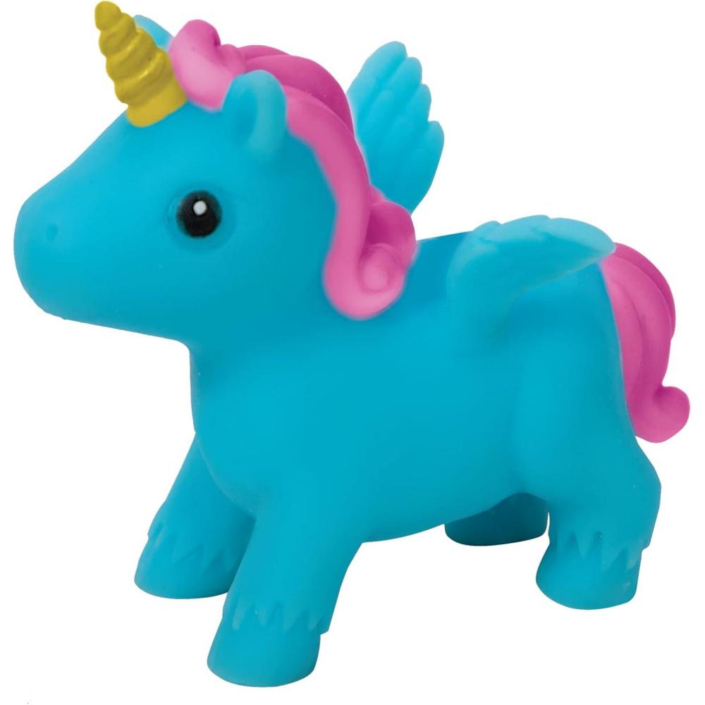 Schylling Itsy Bitsy Unicorn Squeezable and Stretchable Toy – Color May Vary (Pack of 1)(Small)