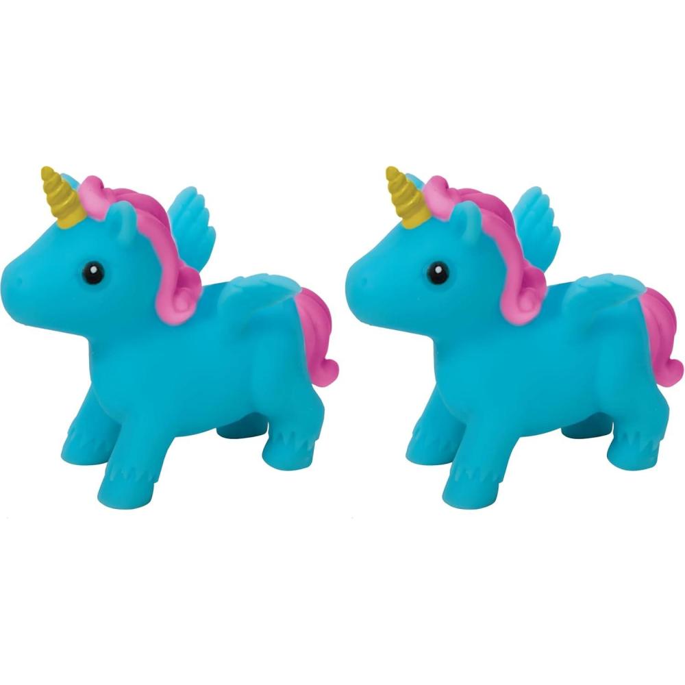 Schylling Itsy Bitsy Unicorn Squeezable and Stretchable Toy – Color May Vary (Pack of 1)(Small (Pack of 2))